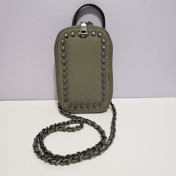Steve Madden ELLIS Gray Phone Case Crossbody Hipster Purse 7"×7" - Picture 1 of 11